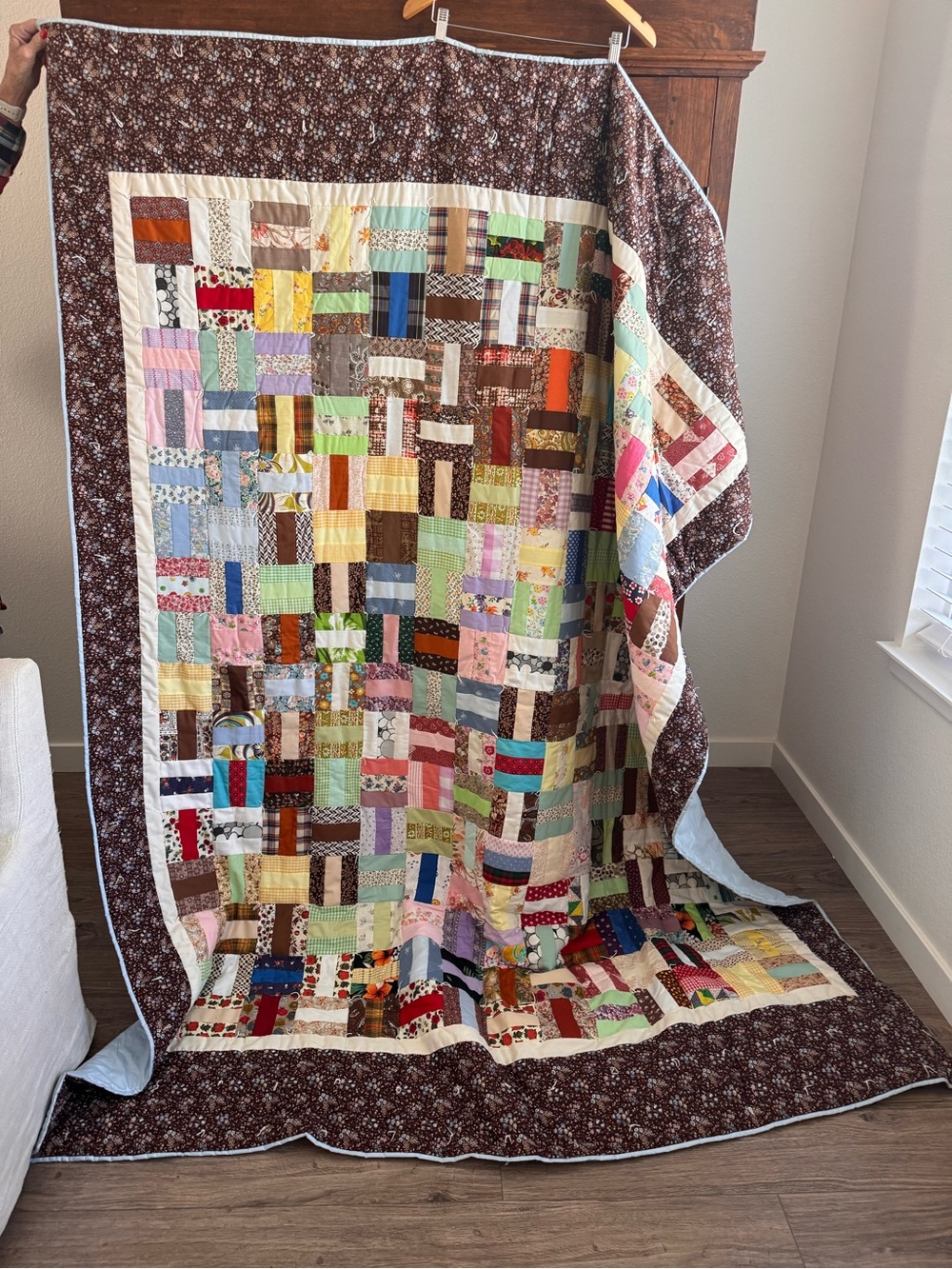 Vintage Handmade Patchwork Quilt